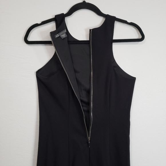 Armani Exchange Racer back Black Mini Dress Size Extra Small - Picture 7 of 8